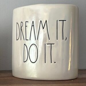 Cream Ceramic Desk Organizer